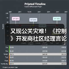 又现公关灾难！《控制》开