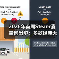 2026年首周Steam销量榜出炉：多款经典大作回归！（图3）