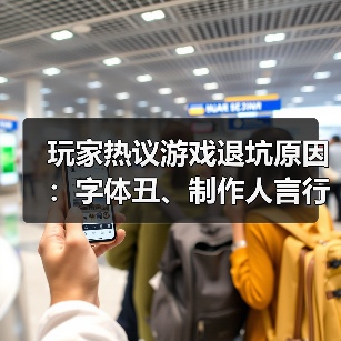 玩家热议游戏退坑原因:字体丑、制作人言行不当引争议(图3) 玩家热议游戏退坑原因:字体丑、制作人言行不当引争议(图3)