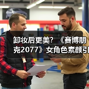 卸妆后更美？《赛博朋克2077》女角色素颜引发玩家热议（图3）