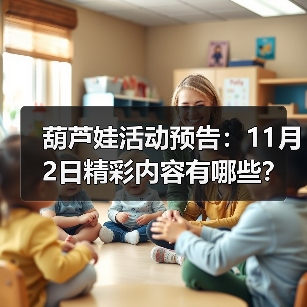 葫芦娃活动预告：11月2日精彩内容有哪些？